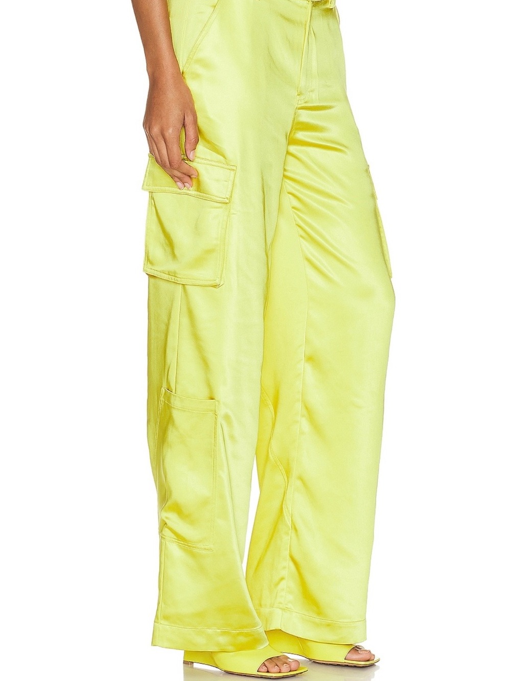NEW Simon Miller Satin Rhodes Pants in Valley Green - Picture 11 of 11